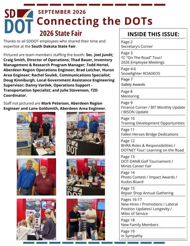 September 2026 Newsletter