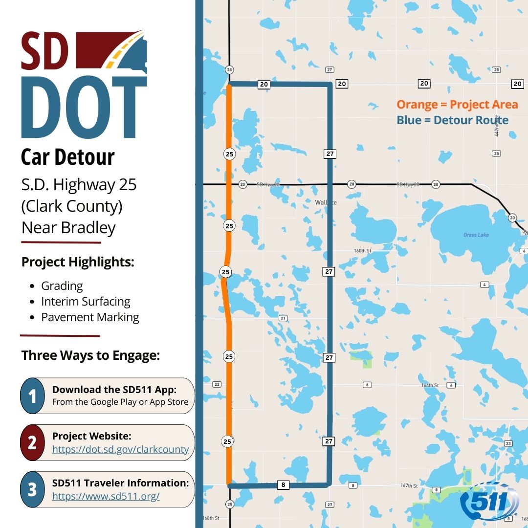 clark county car detour