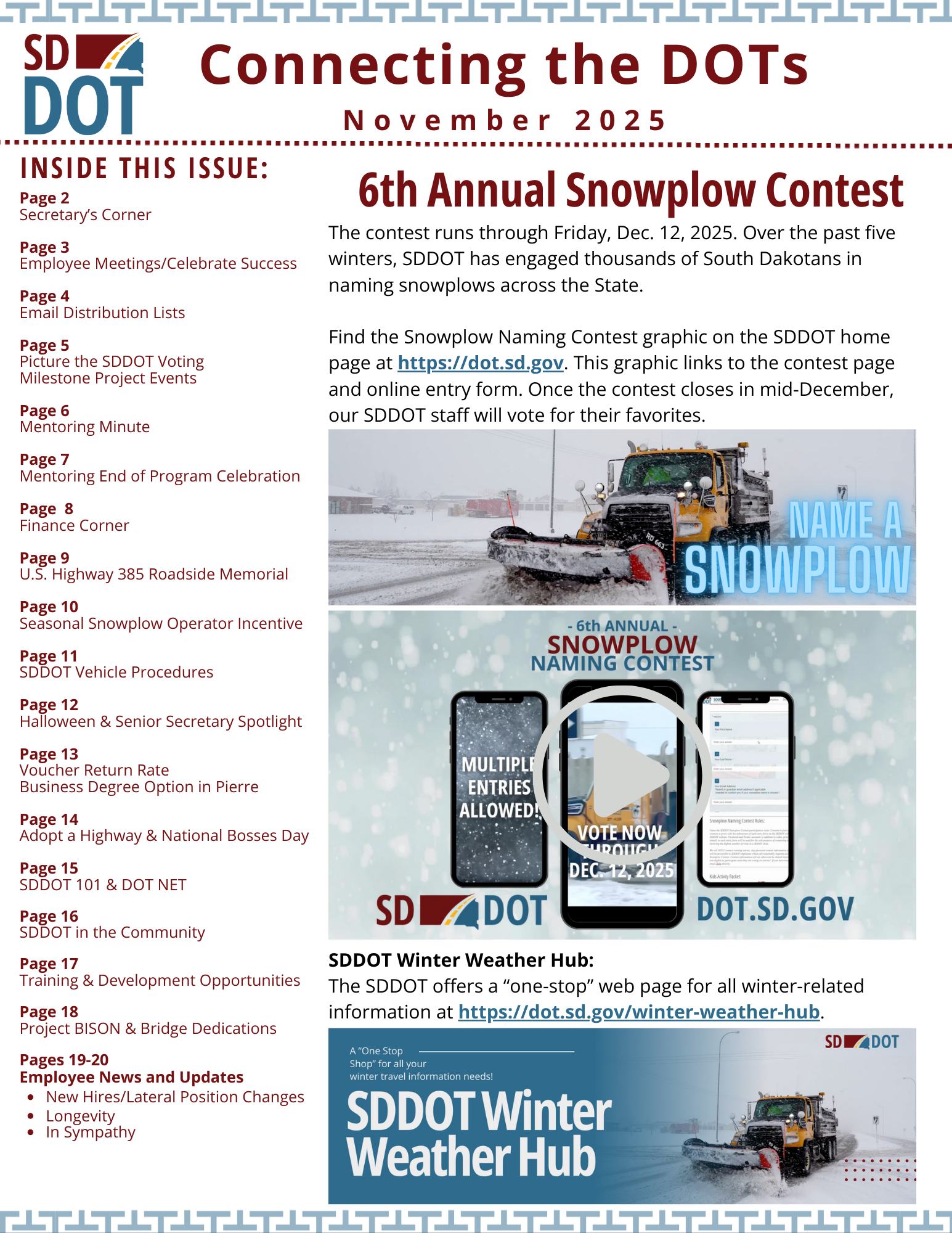 November 2025 Newsletter - click to view