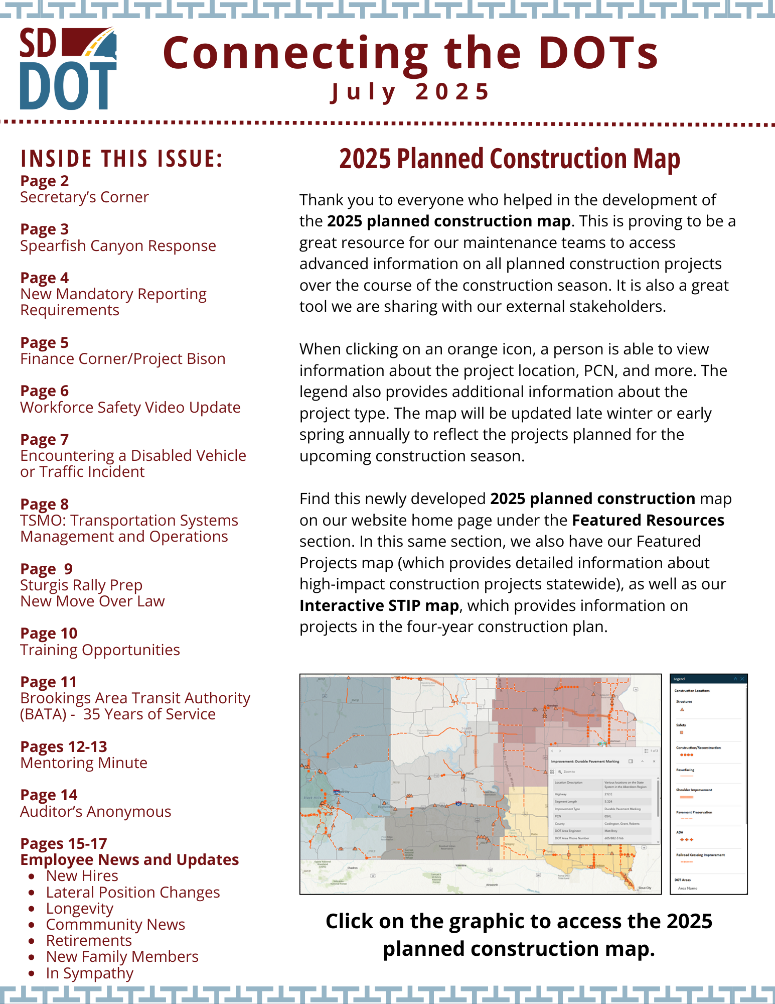 Cover page of the June 2025 Newsletter 